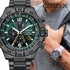 Citizen Promaster Navihawk Graystainless At8227-56x Dcmstore - Negro - Negro - Verde Oscuro