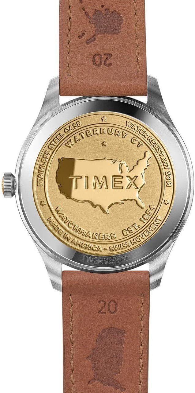 Timex Men's American Documents Blue Dial Strap Watch - Nuevo