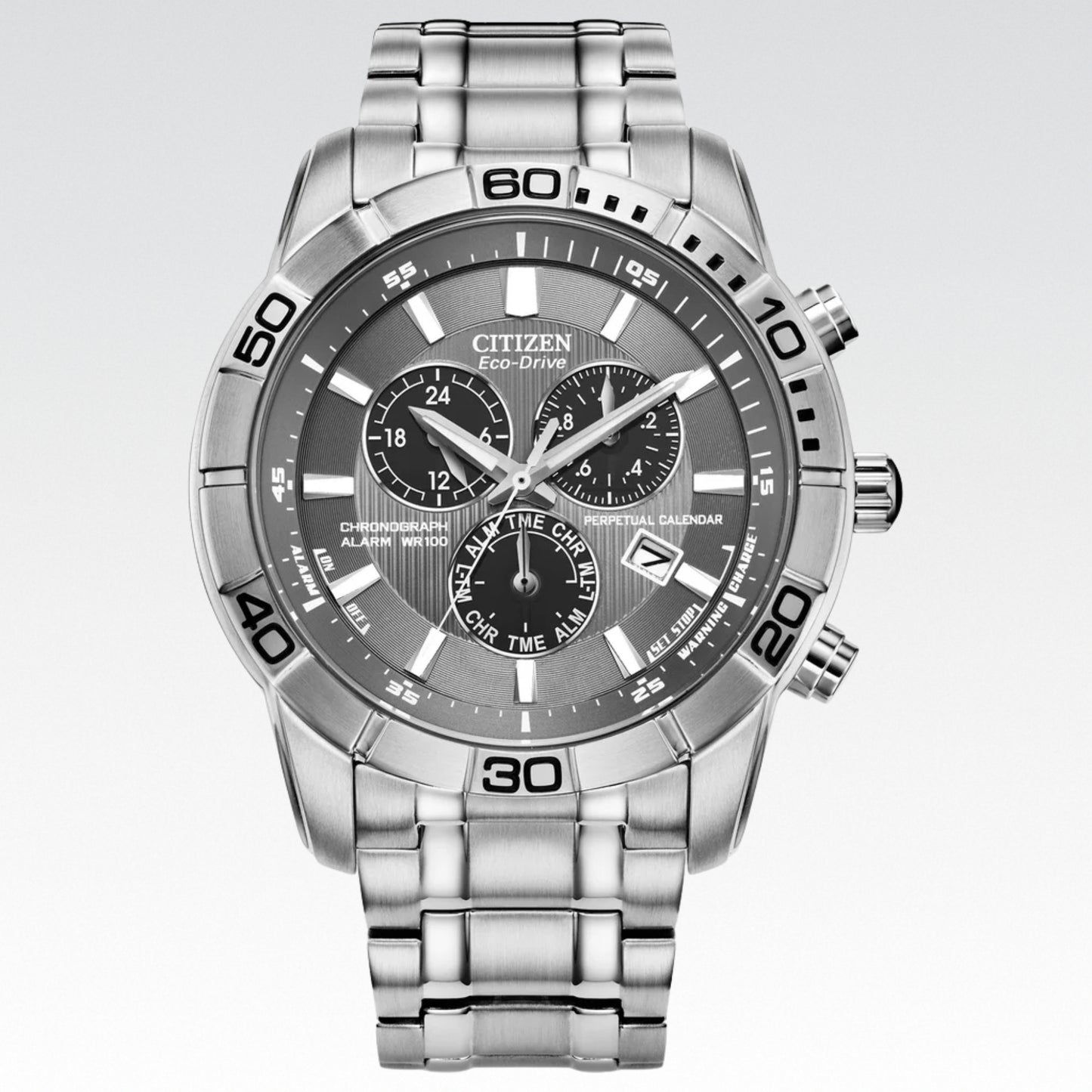 Reloj Citizen Eco Drive Brycen Chronograph de acero inoxidable para hombre - Vitrina