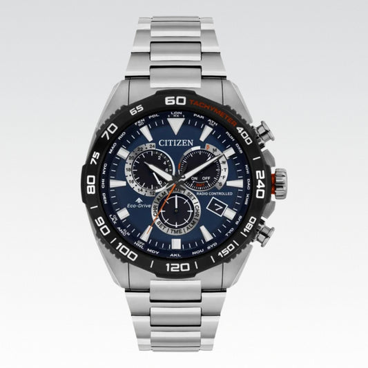 Reloj Citizen Eco Drive Promaster Land Atomic de acero inoxidable para hombre, 45 mm - Vitrina
