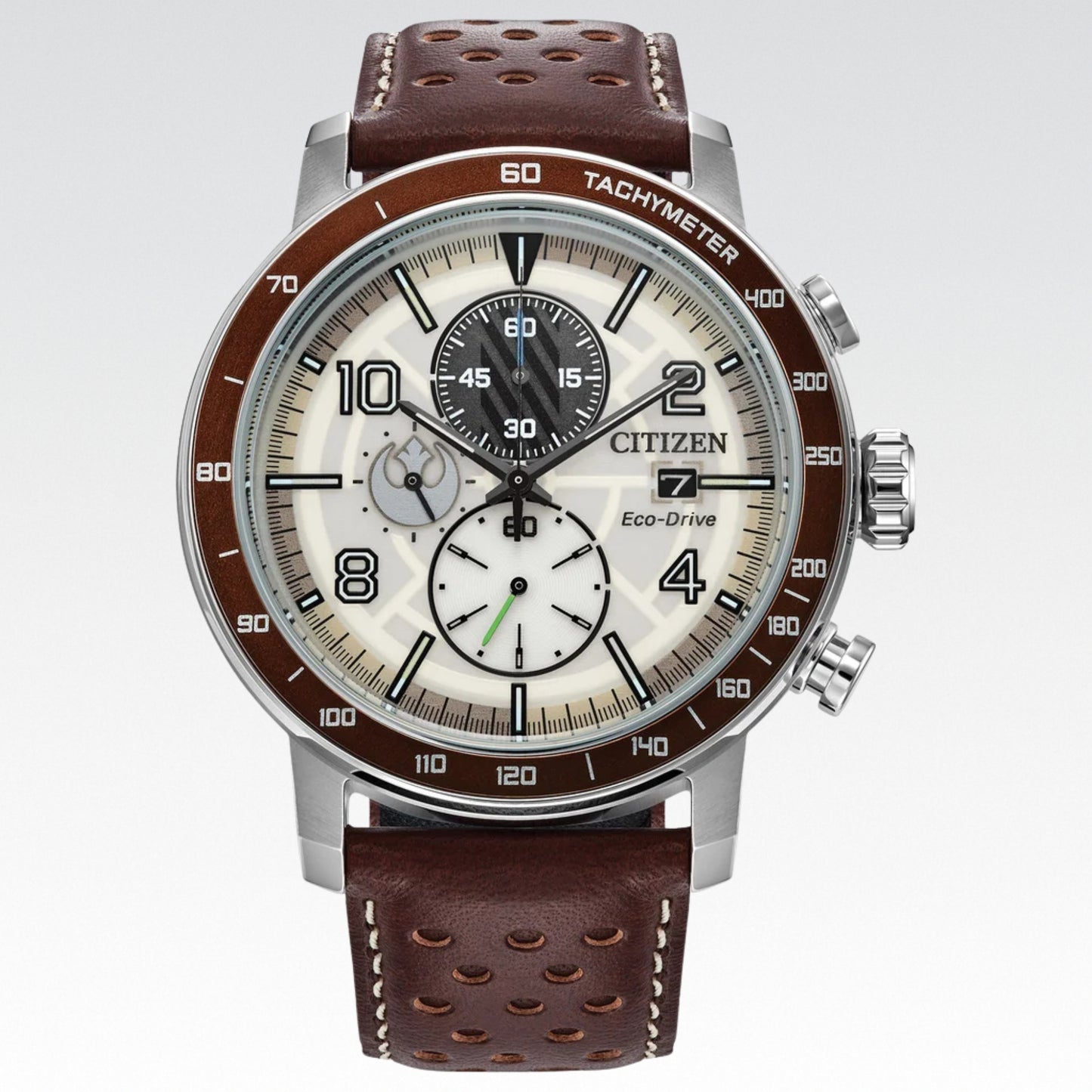 Reloj de cuarzo de acero inoxidable Citizen Drive Star Wars Luke Skywalker para hombre - Vitrina