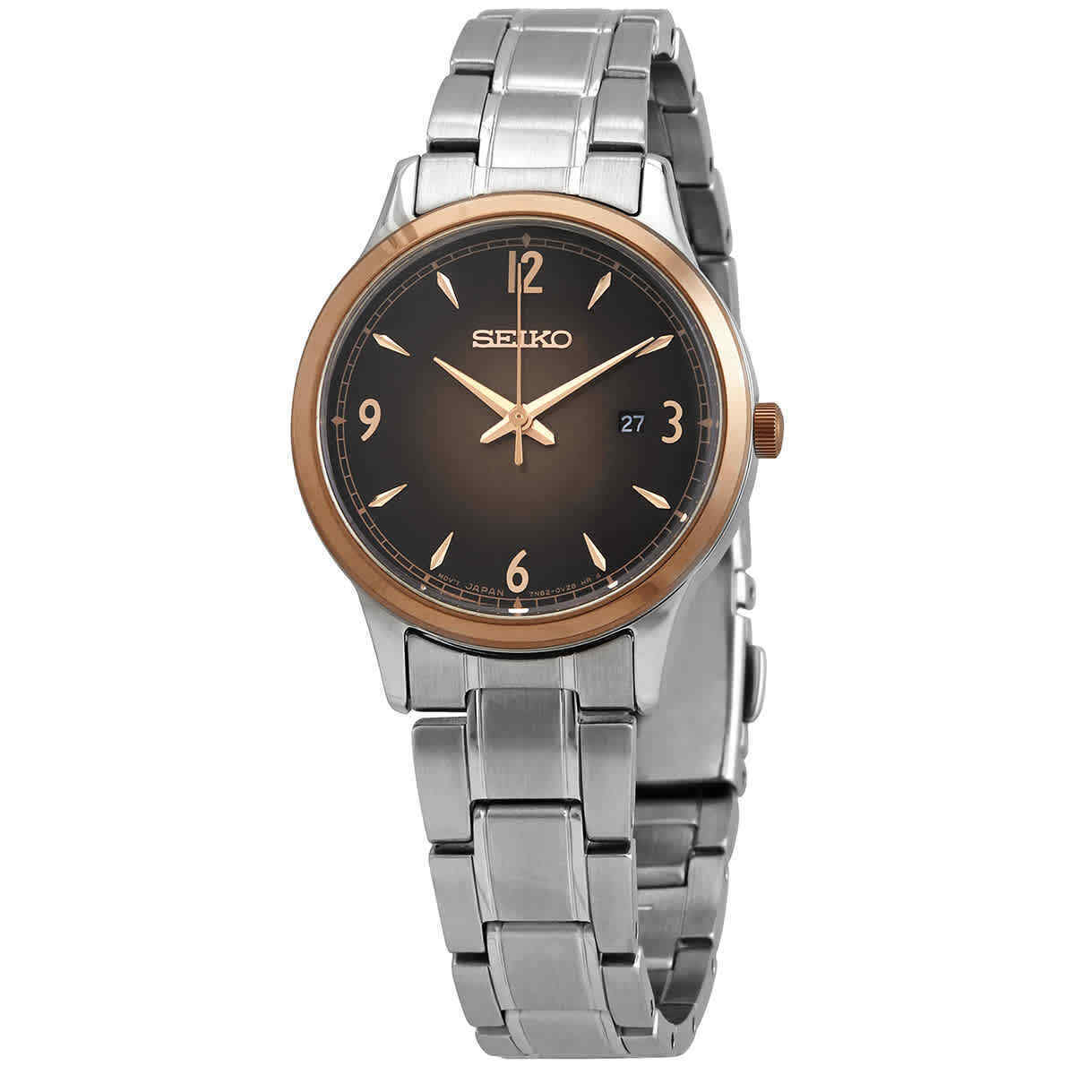 Seiko Essential Classic Stainless Steel Ladies Bronze Watch SXDH02 Brand NEW ❤
