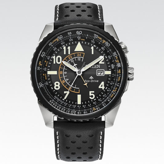 Reloj de cuarzo de acero inoxidable Citizen Eco Drive Promaster Air para hombre - Nuevo