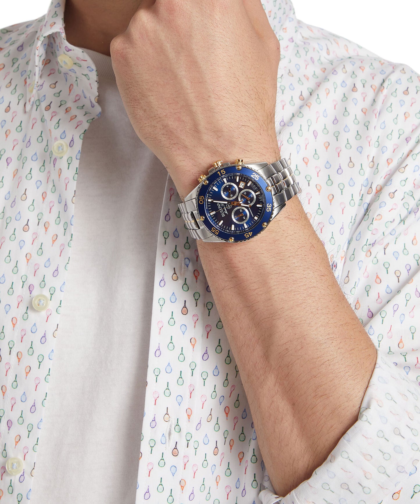 Reloj para Hombre Marine Star De Vestir, Plata, azul