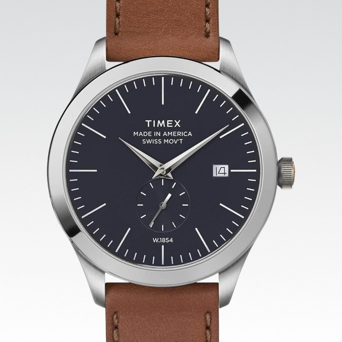 Timex Men's American Documents Blue Dial Strap Watch - Nuevo