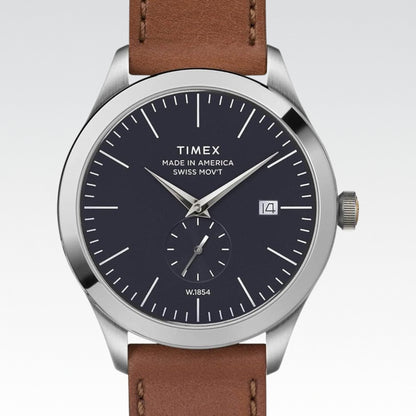 Timex Men's American Documents Blue Dial Strap Watch - Nuevo