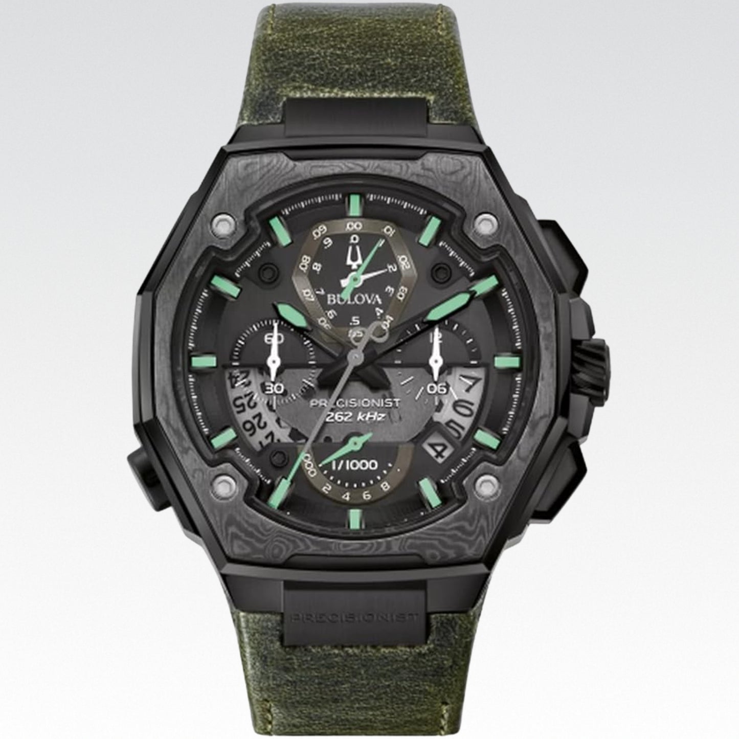 Bulova Reloj de cuarzo con esfera negra y correa SSB para hombre, Negro, Correa - Nuevo