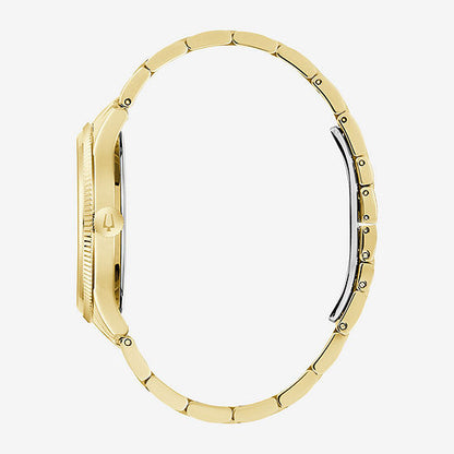 Bulova Mens Gold Tone Stainless Steel Bracelet Watch 97b227