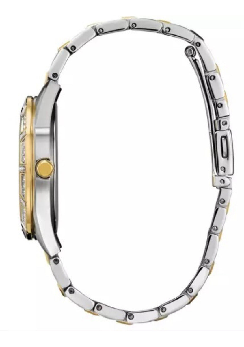 Reloj Citizen Eco-drive Fd2074-55a Original Mujer Dos Tonos - Plateado - Dorado - Gris