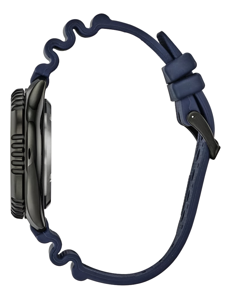 Citizen Promaster Dive Automatic Fugu Ny0137-09a .. Dcmstore Correa Azul Bisel Negro Fondo Crema