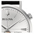 Reloj Bulova Aerojet 96a315 Original Hombre Automático Piel