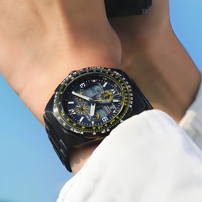 Reloj pulsera Citizen JY8127-59E con correa de acero inoxidable color negro