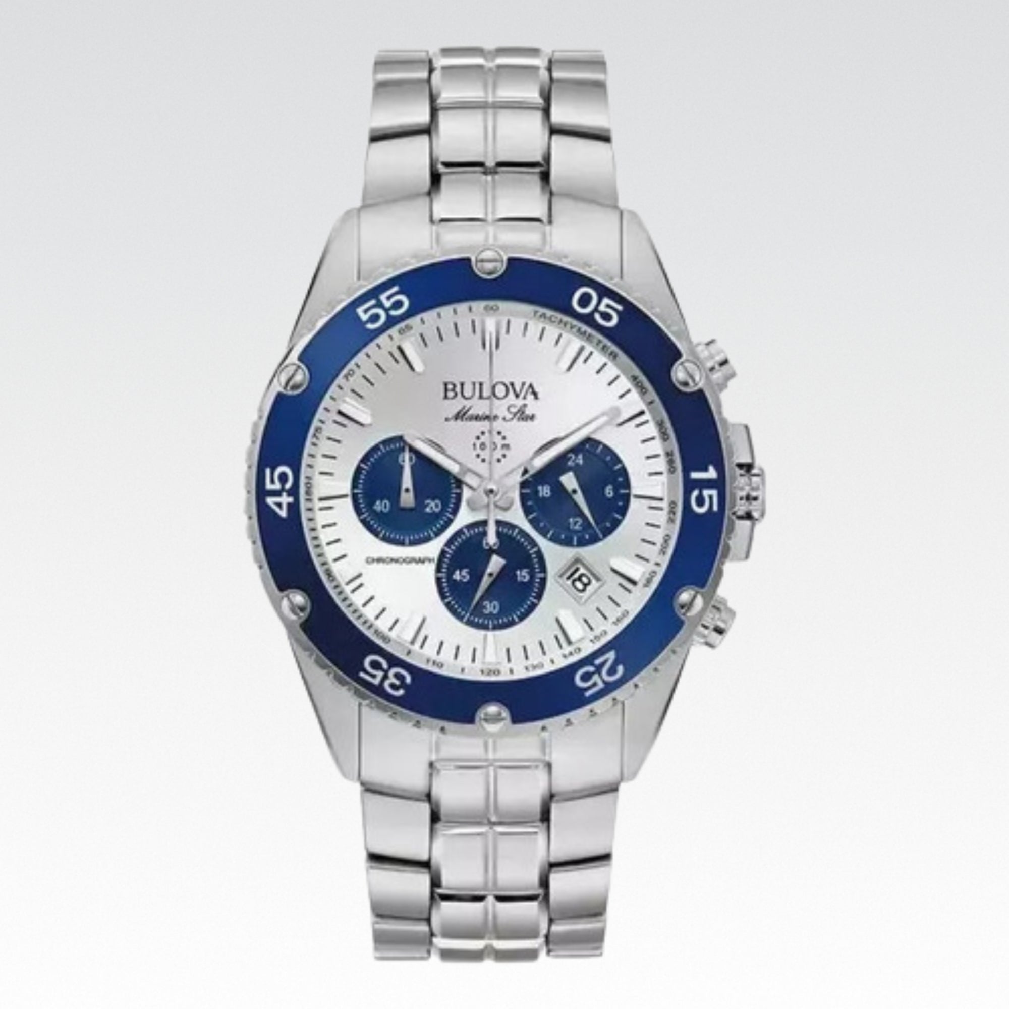 Reloj Bulova Marine Star 98b423 Original Hombre Acero - Nuevo