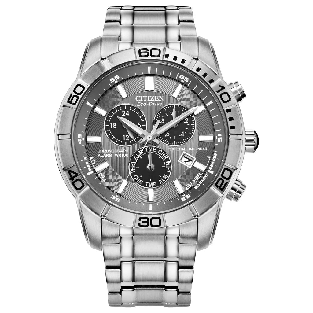 Reloj Citizen Eco Drive Brycen Chronograph de acero inoxidable para hombre - Nuevo