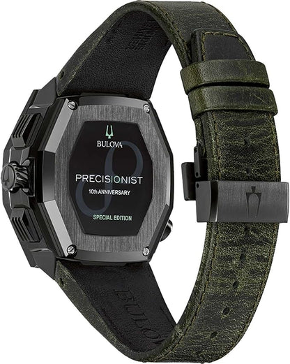 Reloj de cuarzo con esfera negra y correa SSB para hombre, Negro, Correa - Vitrina