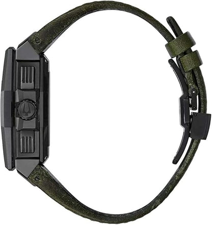 Bulova Reloj de cuarzo con esfera negra y correa SSB para hombre, Negro, Correa - Nuevo