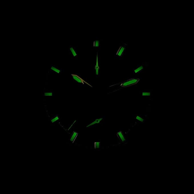 Reloj de cuarzo con esfera negra y correa SSB para hombre, Negro, Correa - Vitrina