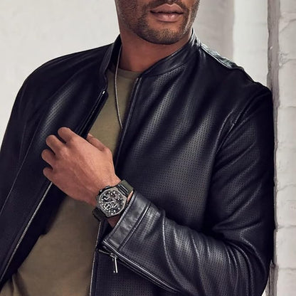 Bulova Reloj de cuarzo con esfera negra y correa SSB para hombre, Negro, Correa - Nuevo