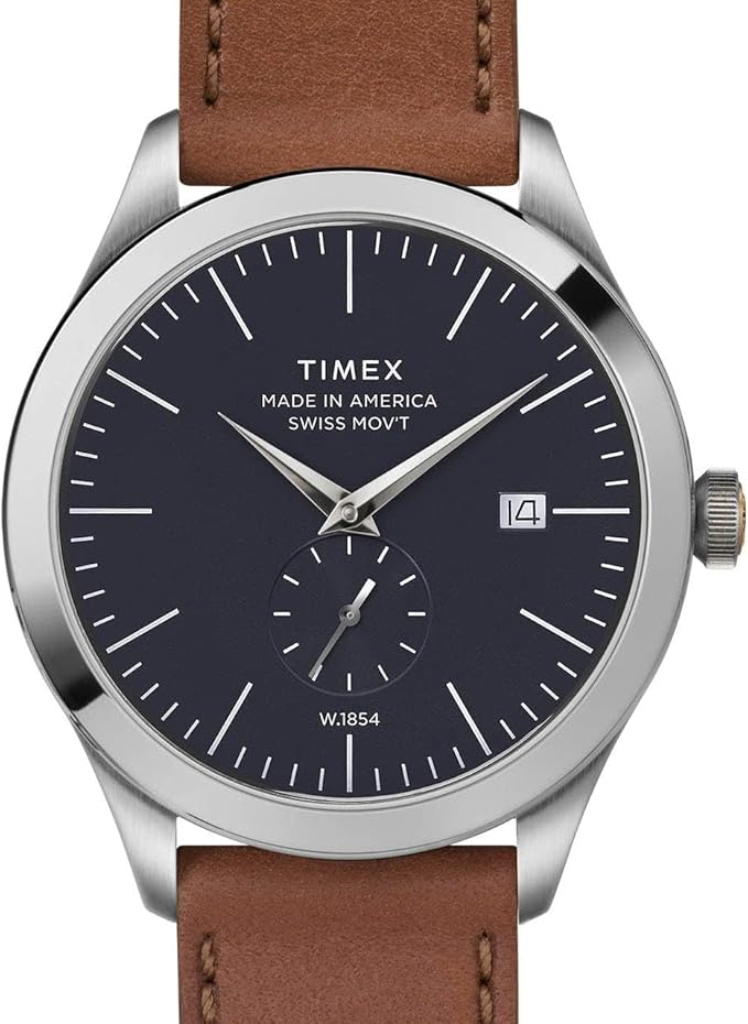 Timex Men's American Documents Blue Dial Strap Watch - Nuevo