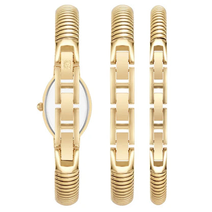 Juego de pulseras y relojes para mujer Anne Klein - Nuevo