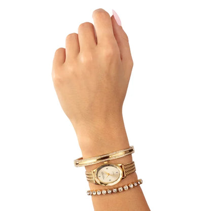 Juego de reloj y pulsera para mujer Anne Klein - Nuevo
