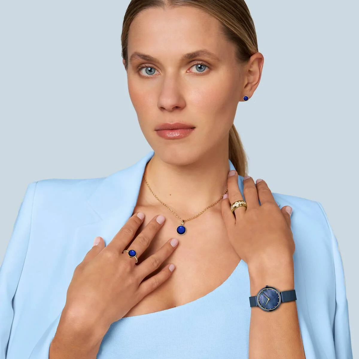 Classic azul pulido Mujer Vitrina - Vitrina