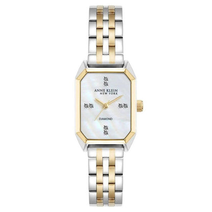 Reloj de mujer de ocho tonos de dos tonos Anne Klein - Nuevo