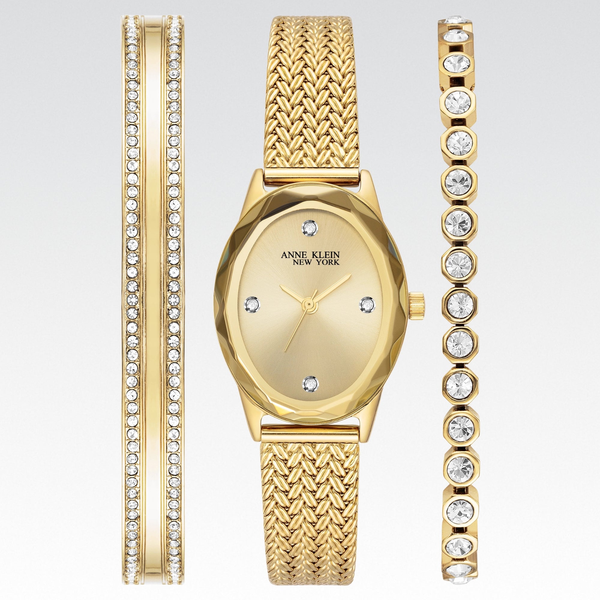 Juego de reloj y pulsera para mujer Anne Klein - Nuevo