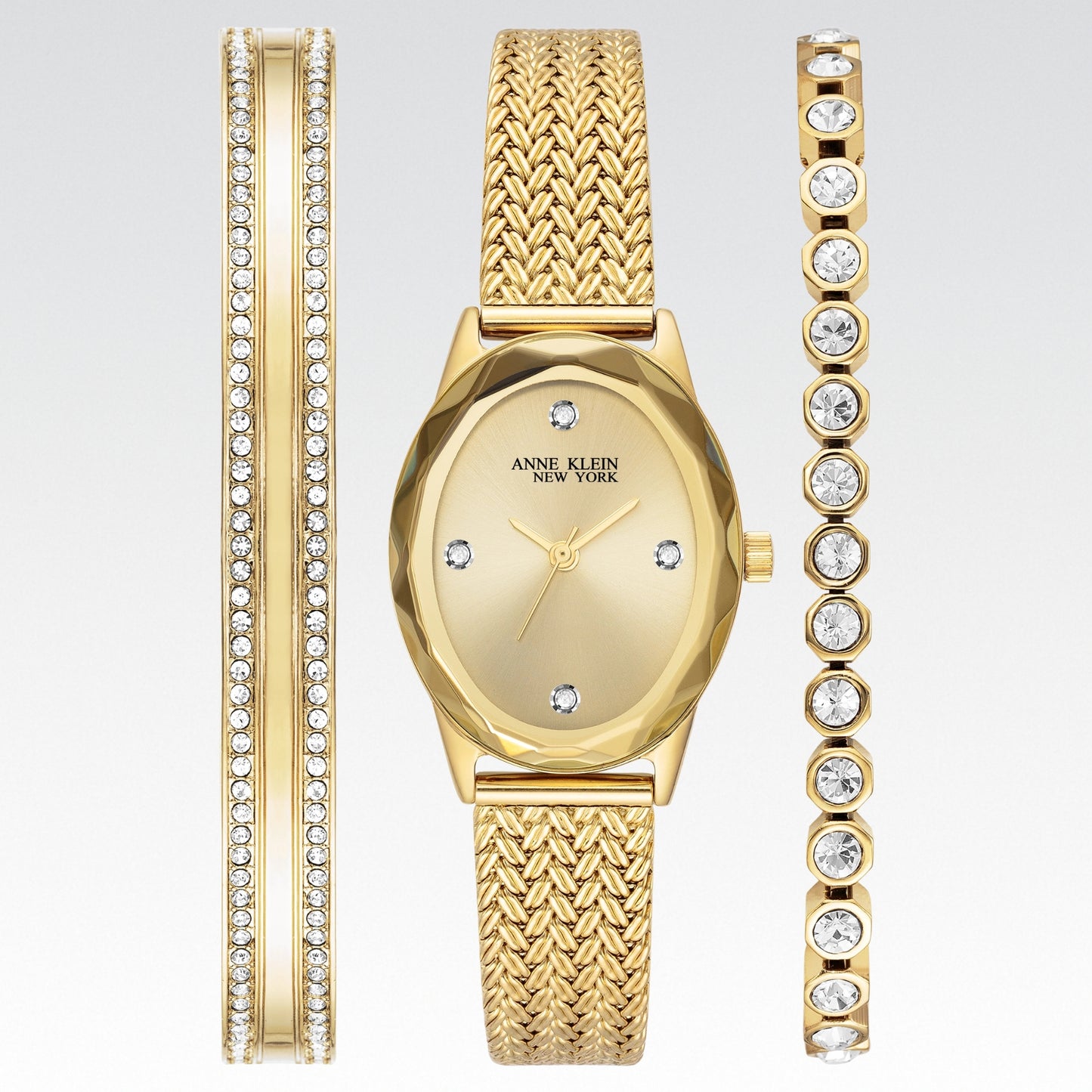 Juego de reloj y pulsera para mujer Anne Klein - Nuevo