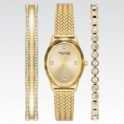 Juego de reloj y pulsera para mujer Anne Klein - Nuevo