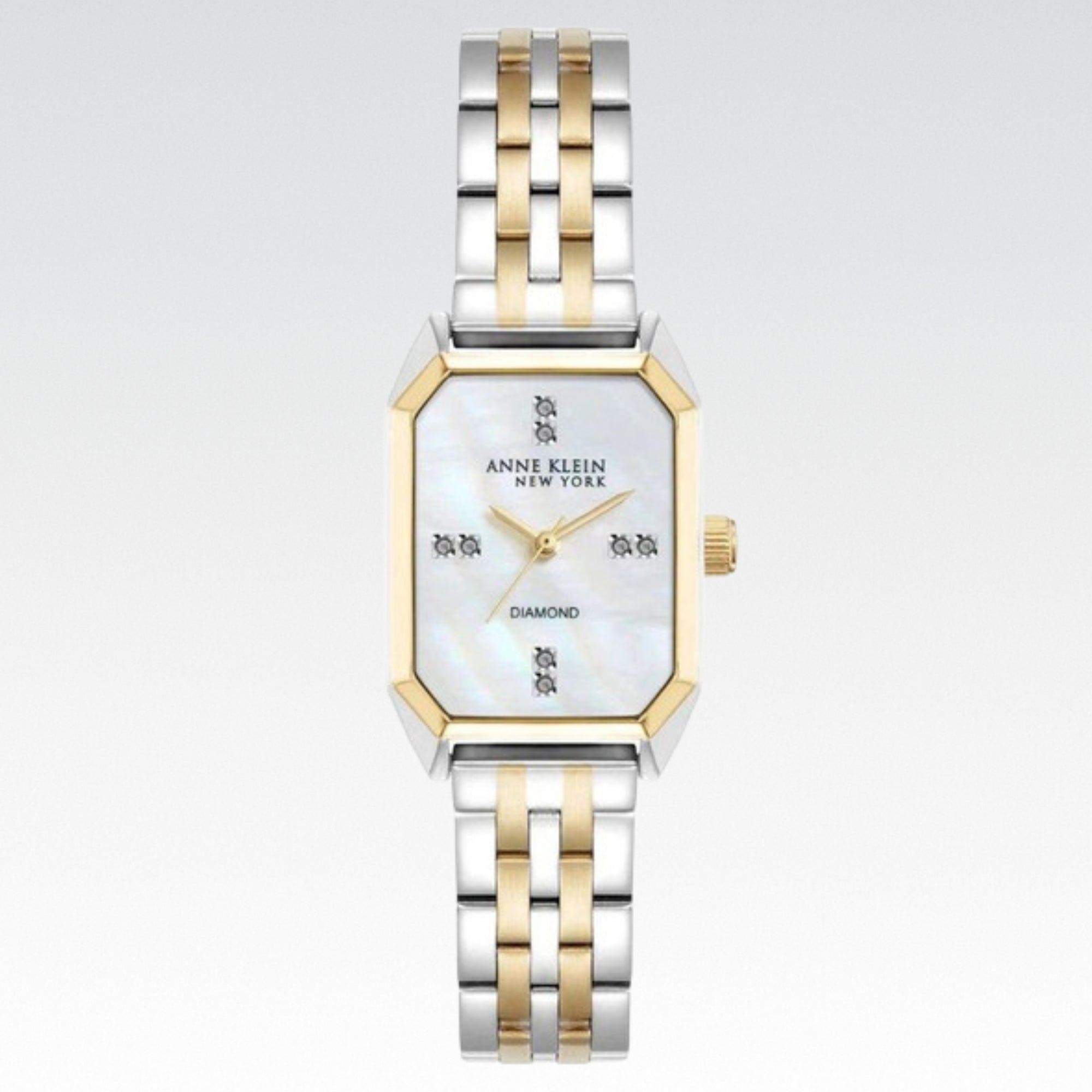 Reloj de mujer de ocho tonos de dos tonos Anne Klein - Nuevo