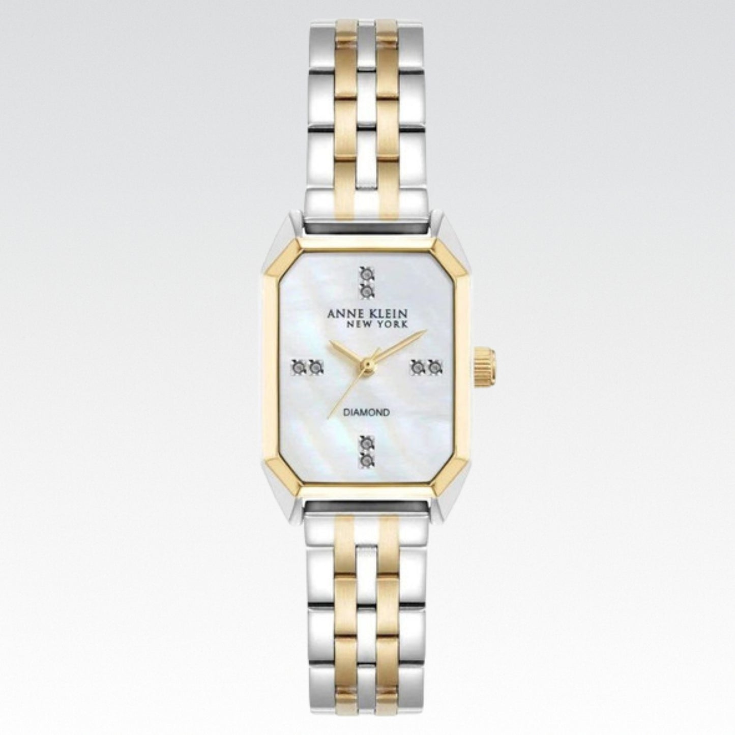 Reloj de mujer de ocho tonos de dos tonos Anne Klein - Nuevo