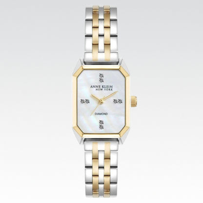 Reloj de mujer de ocho tonos de dos tonos Anne Klein - Nuevo